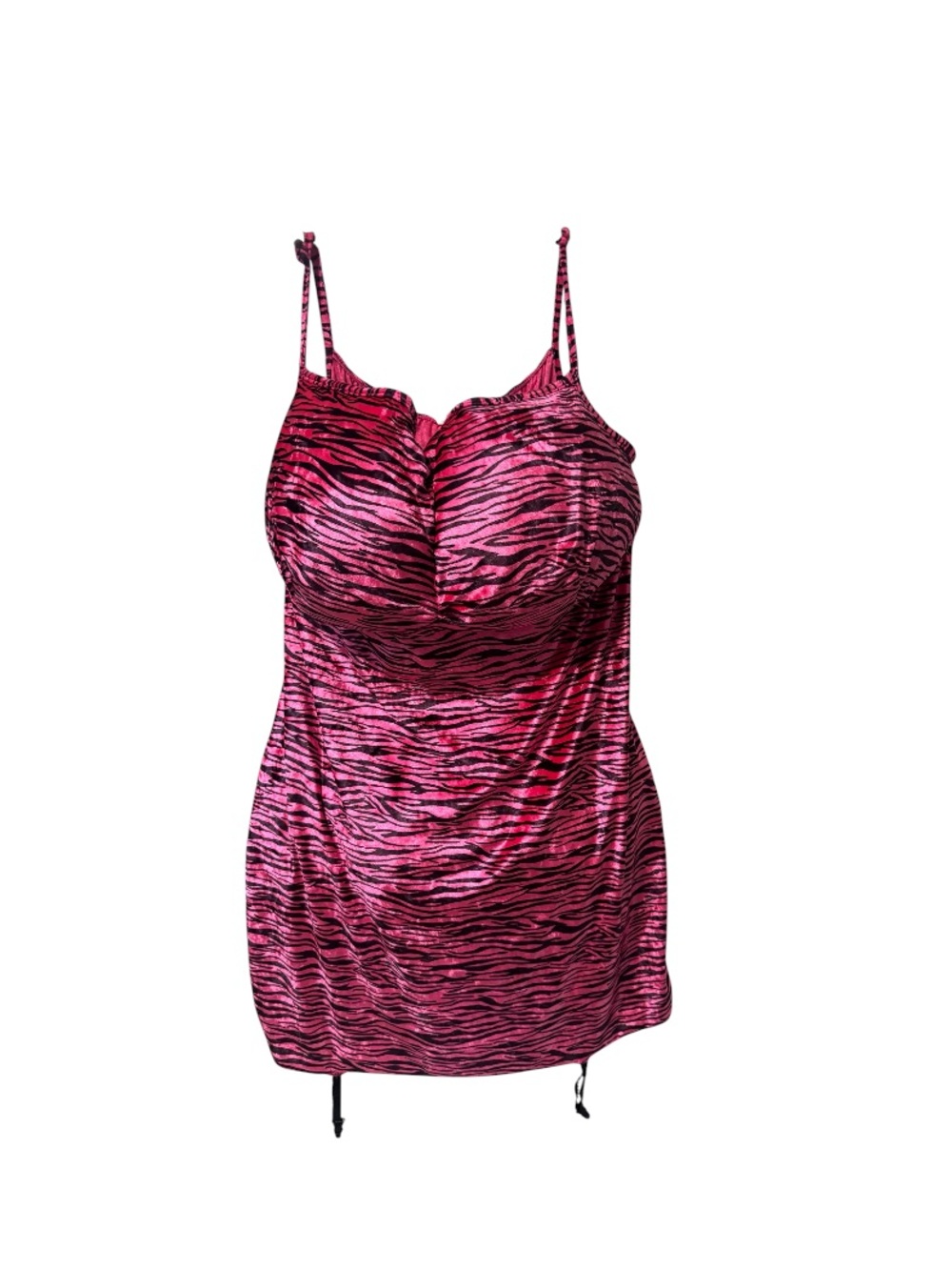 Pink Zebra Print BBL Halloween funny costume Dress size XL